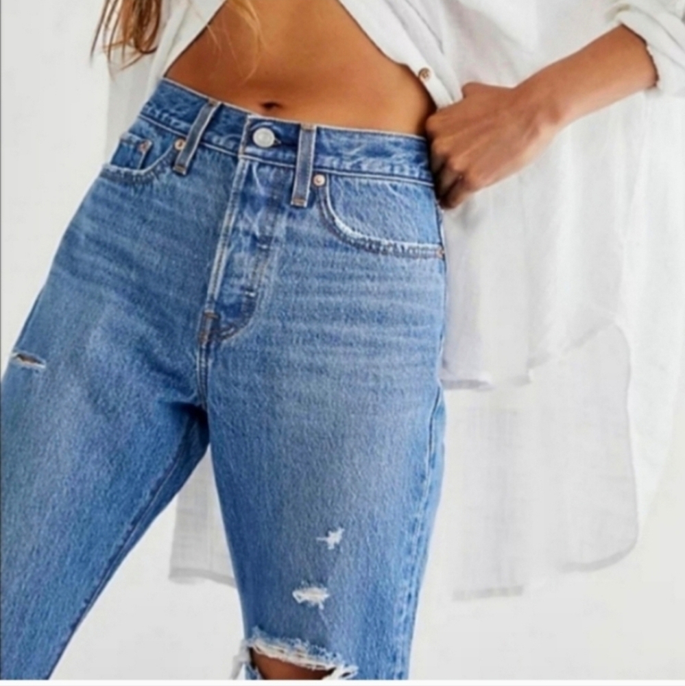 Levi's Wedgie Icon High Rise Athens Asleep Jeans  sz 27 - Picture 14 of 14